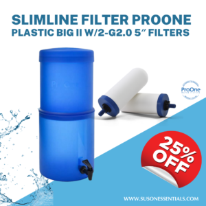 Slimline filter ProOne® Plastic BIG II w/2-ProOne® G2.0 5″ filters