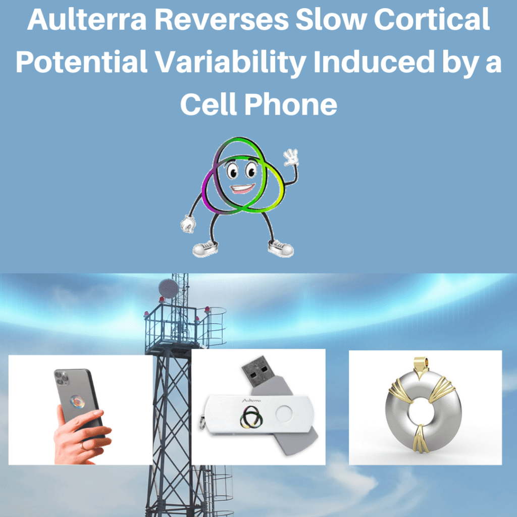 Aulterra Reverses Slow Cortical Potential Variability Induced by a Cell Phone