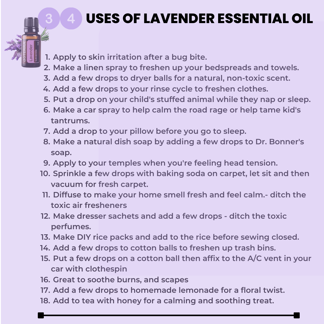 34 Uses Of Lavender Essential Oil