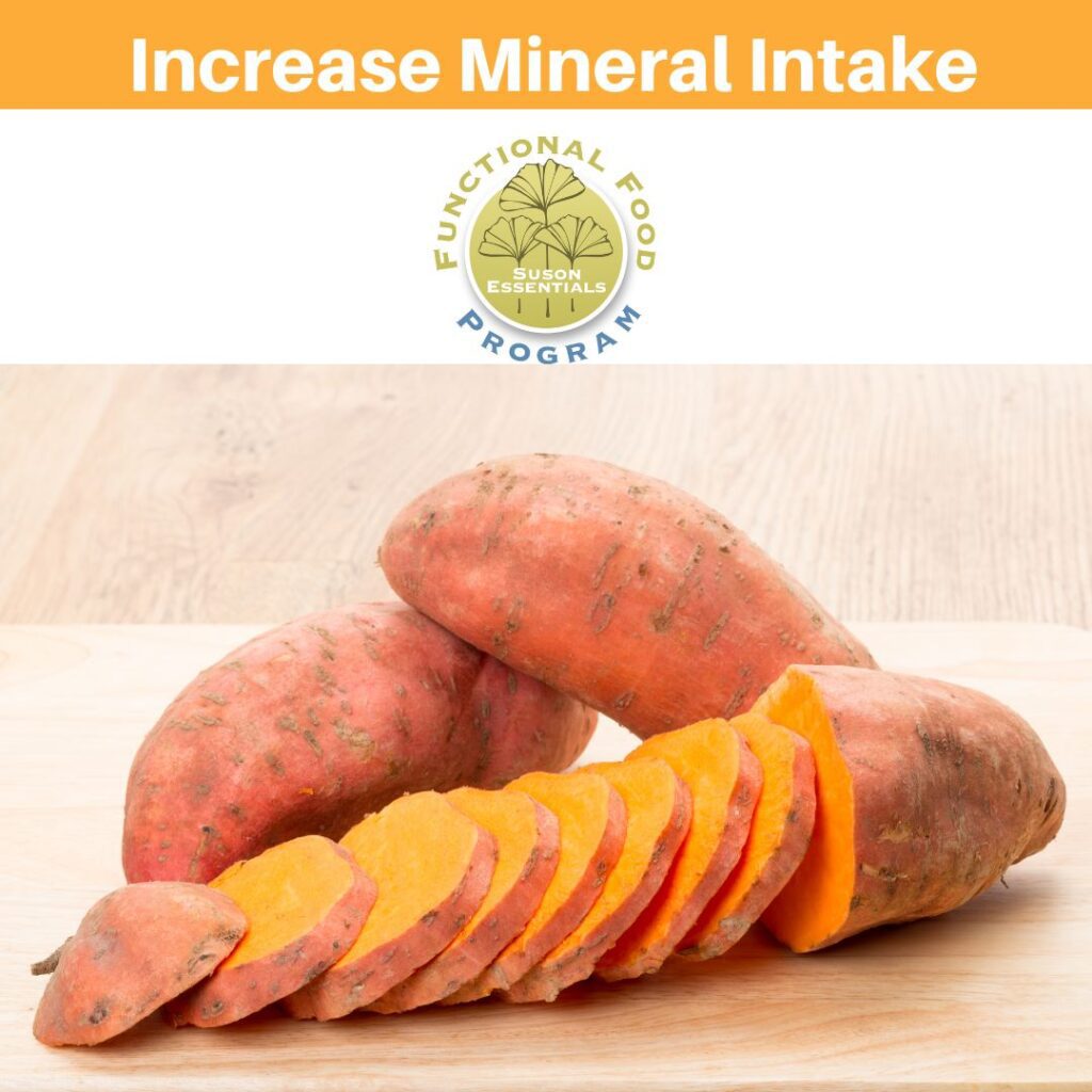Sweet potatoes have lots of minerals