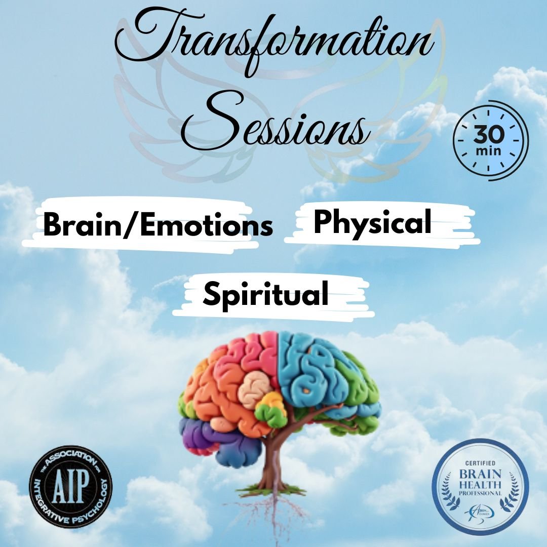 Transformation Session – Brain/Emotional, Physical, and Spiritual   (30 Minutes)