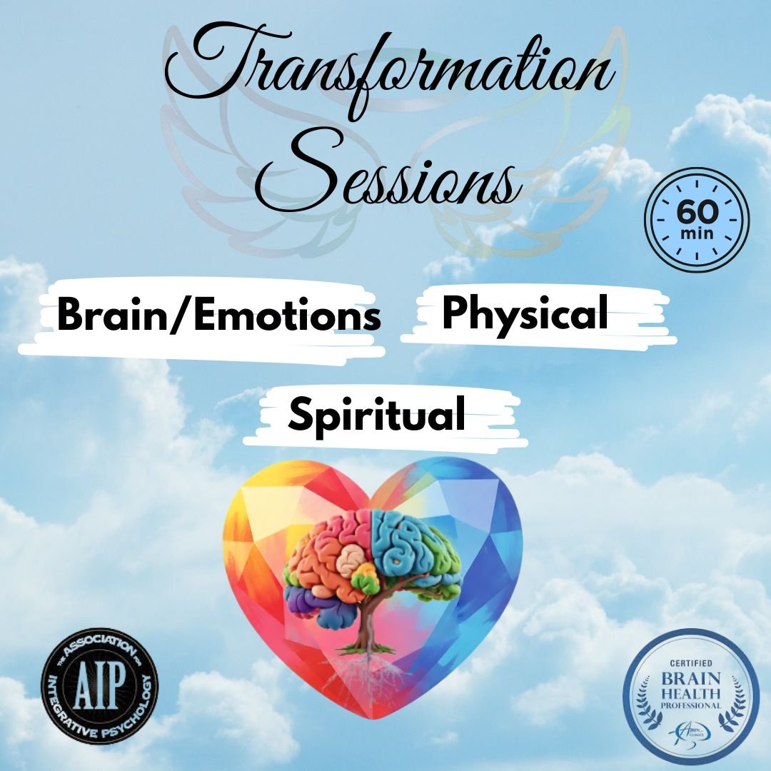 Transformation Session – Brain/Emotional, Physical, and Spiritual  60 min