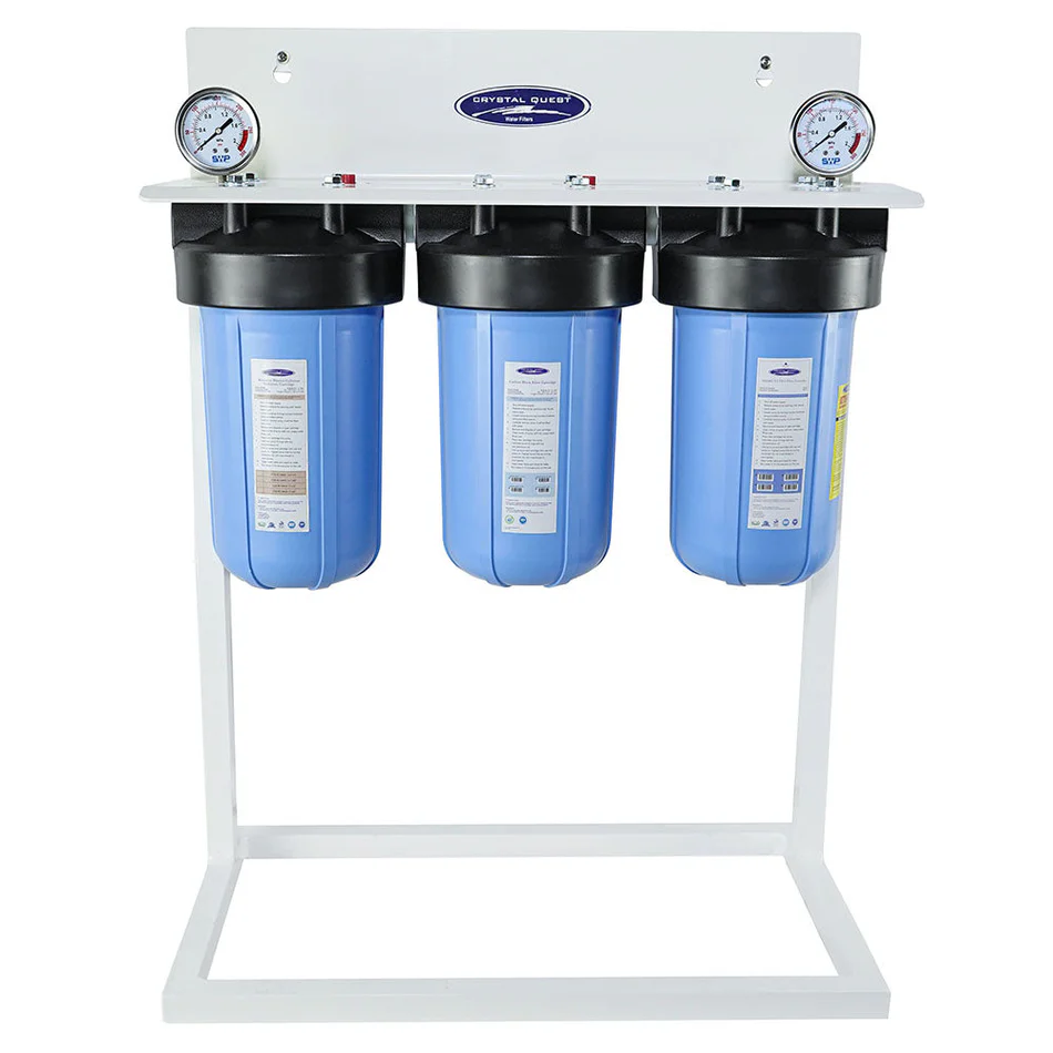 triple-1-with-system-stand-compact-whole-house-water-filter-fluoride-removal-2-4-gpm-1-2-people-crystal-quest-whole-house-water-filters-32910244184157
